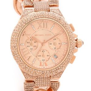 Michael Kors Rose glitz chain watch